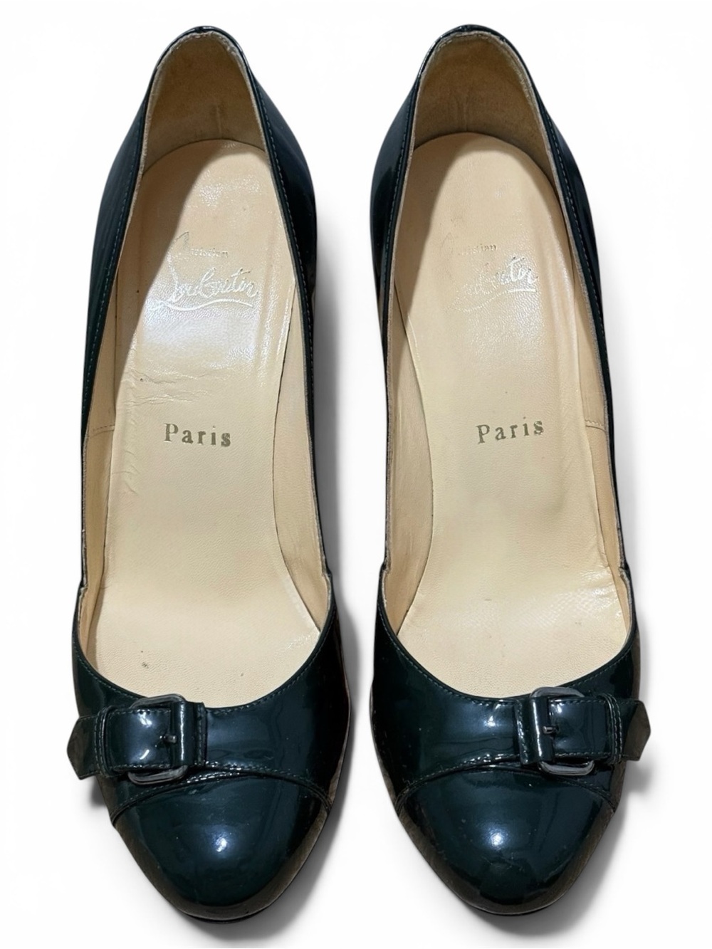 Christian Louboutin Patent Leather Buckle Pumps – Size 38 - Picture 3 of 8